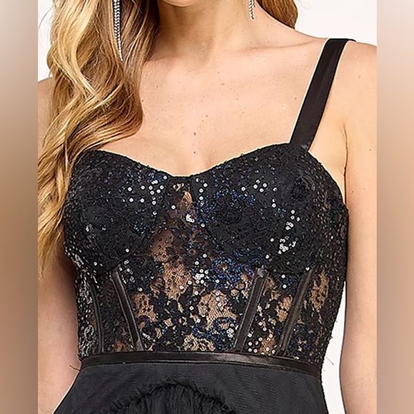 City Studio Sequin Tulle Gown - Picture 4 of 14